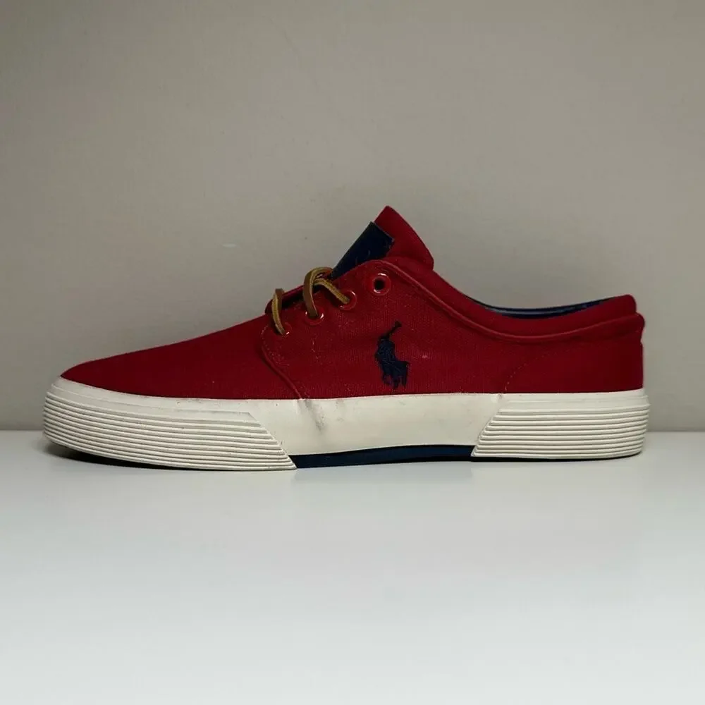 Polo Ralph Lauren | Faxon Low Boat Shoes | Burgundy Red | Men’s Size 7